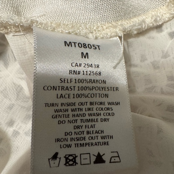 Miss Me Cream Sleeveless Tank Top - Picture 7 of 7